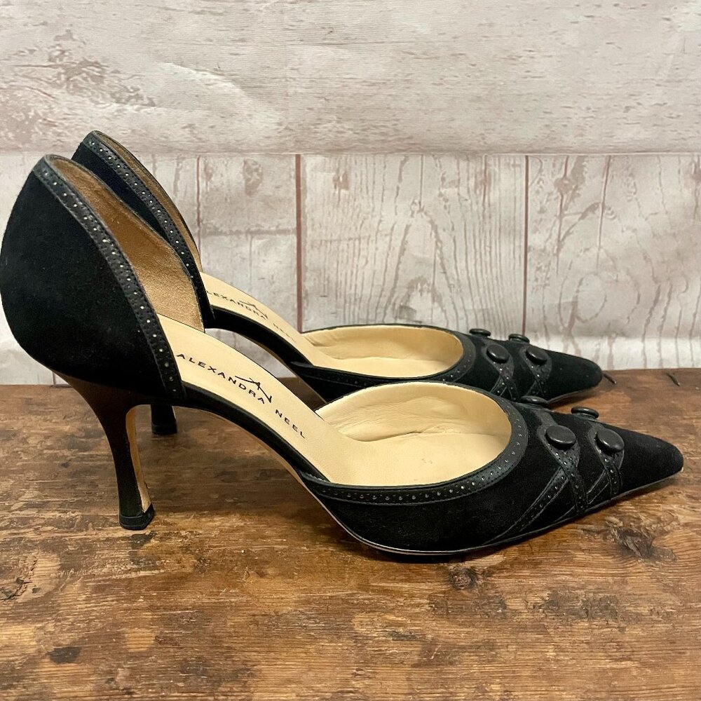 Alexandra Neel Suede D'Orsay Pumps